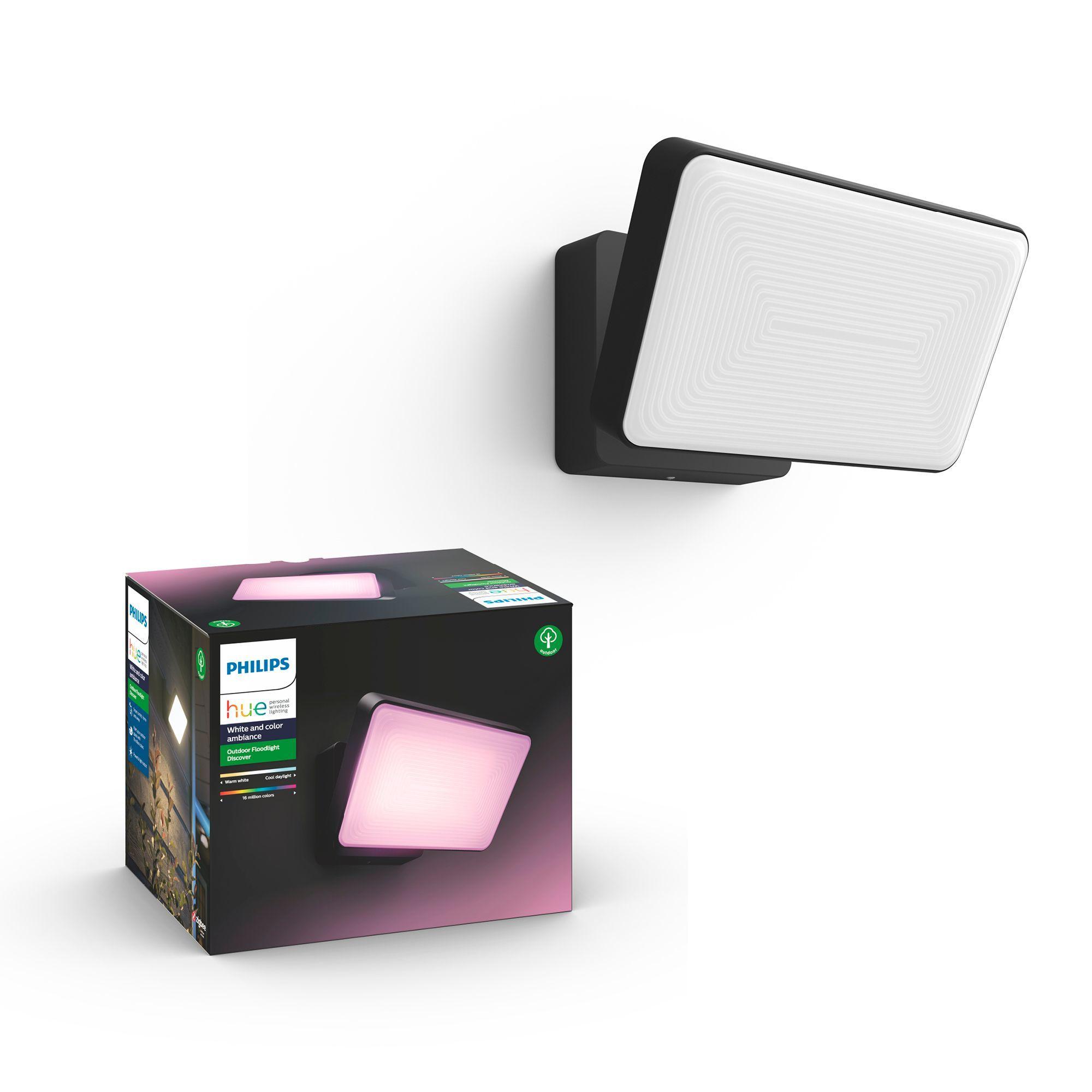 Projetor LED de Exterior PHILIPS HUE Discover 17435/30/P7 (Bluetooth e Zigbee - iOS e Android - Bluetooth/Zigbee - Preto) — miniatura 5