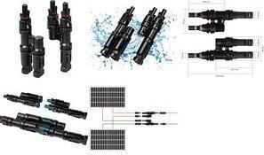 Conjunto de Conectores em Y Solares LOGILINK PHC0301 (PVC - Preto)