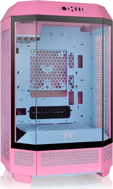 Caixa PC THERMALTAKE The Tower 300 (Micro-ATX, Mini-ITX - Micro Tower - Metal, vidro temperado - Rosa)