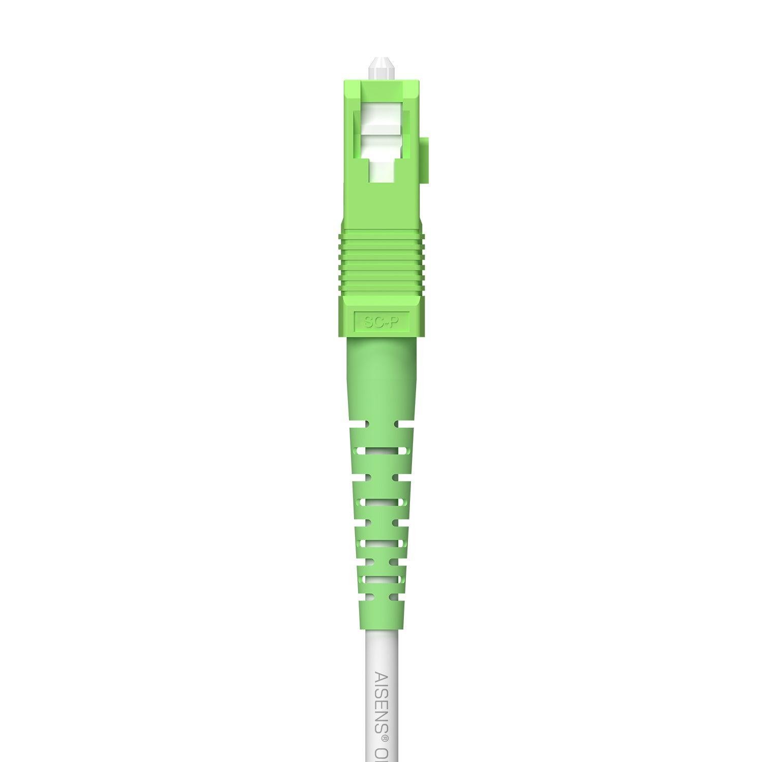 Cabo de Fibra Ótica AISENS A152-0615 (SC/APC-SC/APC - Monomodo OS2 9/125 - 60 m - Branco), miniatura 2
