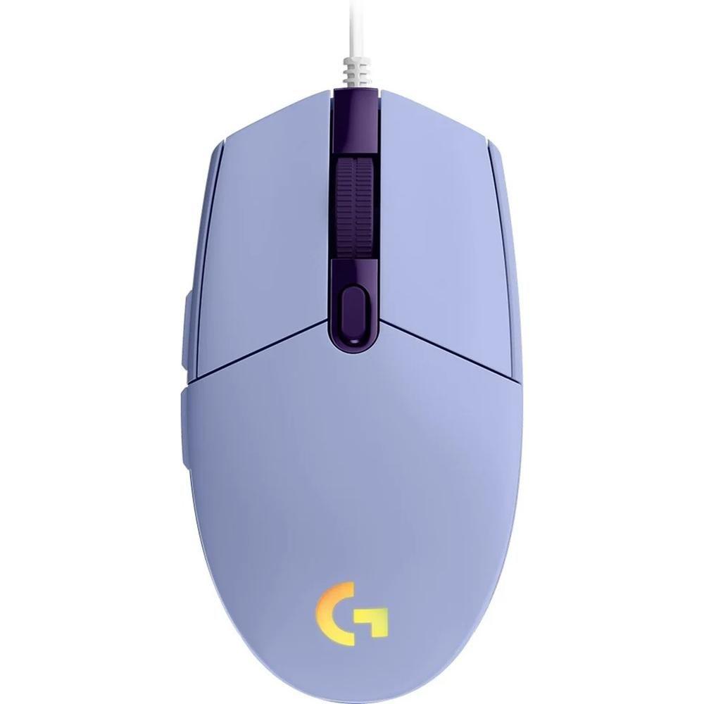 Rato LOGITECH G102 LIGHTSYNC (Mão direita - 8000 DPI - USB Type-A - Lilás)