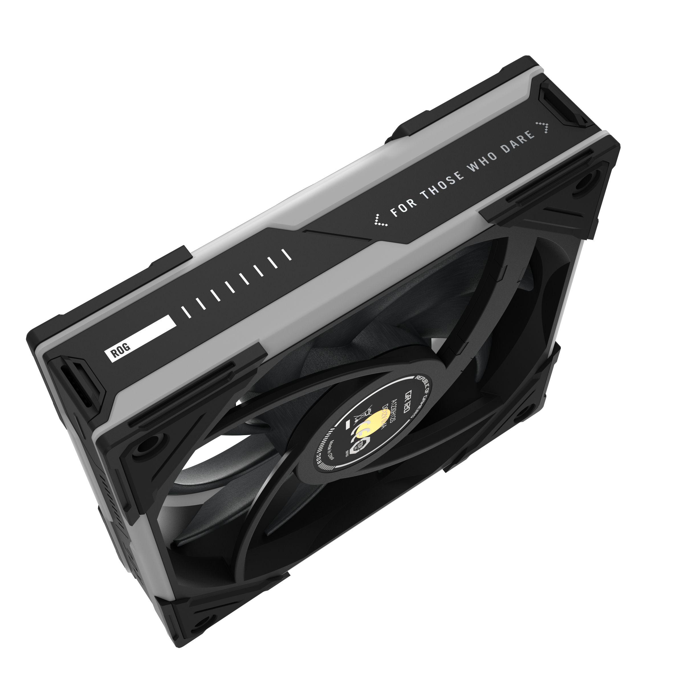 Conjunto de Ventoinhas para Caixa de Computador ASUS ROG Eurux GR120 ARGB Reversa (Preto e Branco), miniatura 19