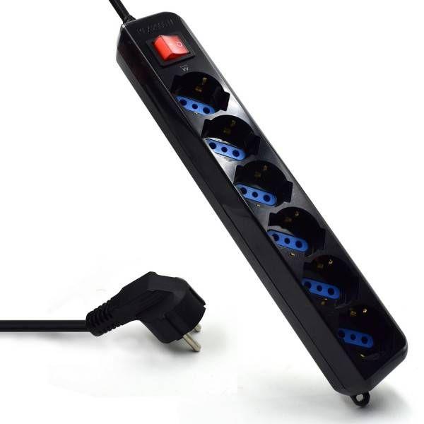 Régua de Alimentação EWENT EW3924 (1,5 m - Schuko Tipo F - Tipo F - Preto), miniatura 3