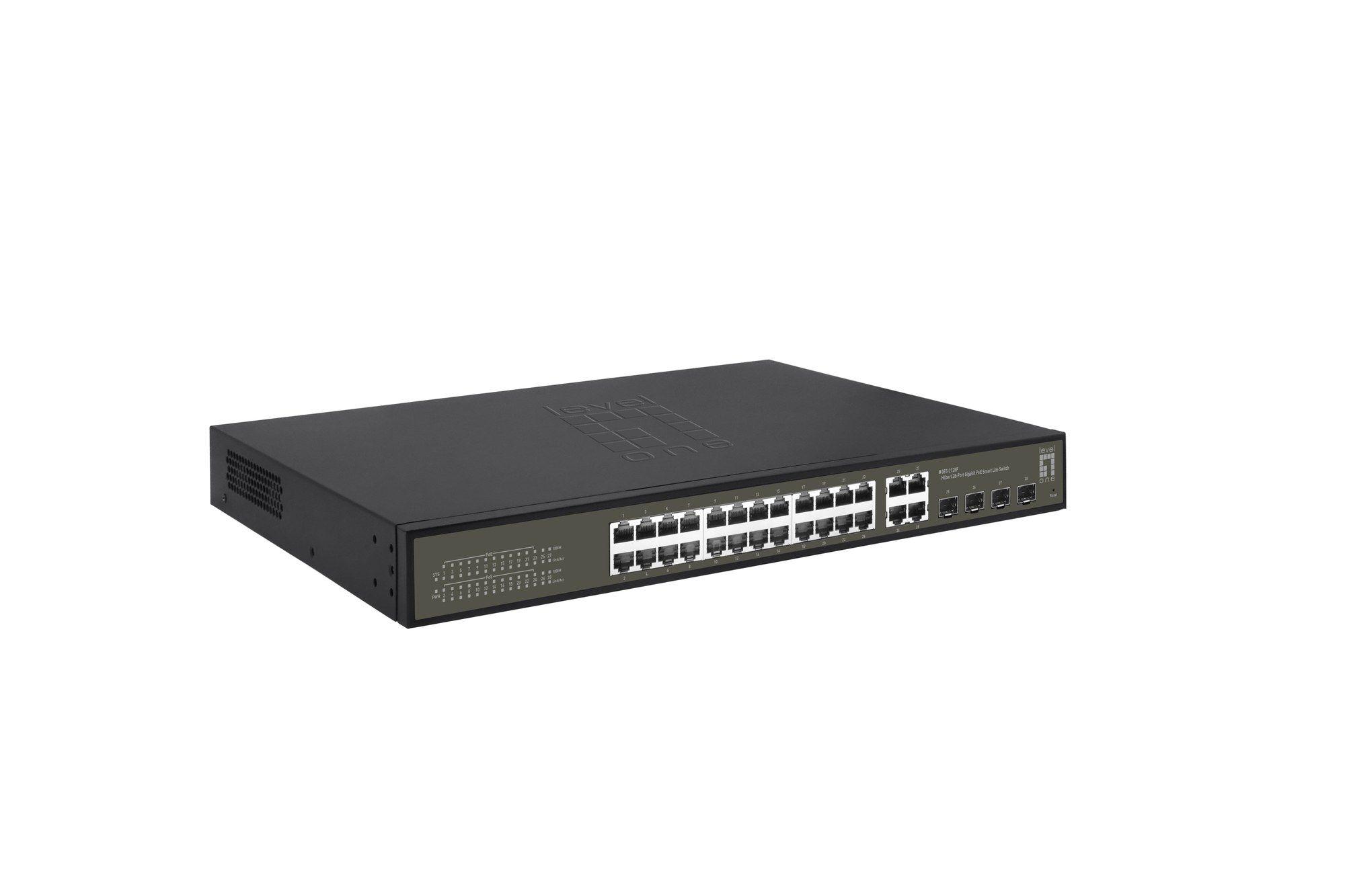 Switch Gerido LEVELONE GES-2128P (4,1 MB - 56 Gbit/s - L2 - Preto), miniatura 4