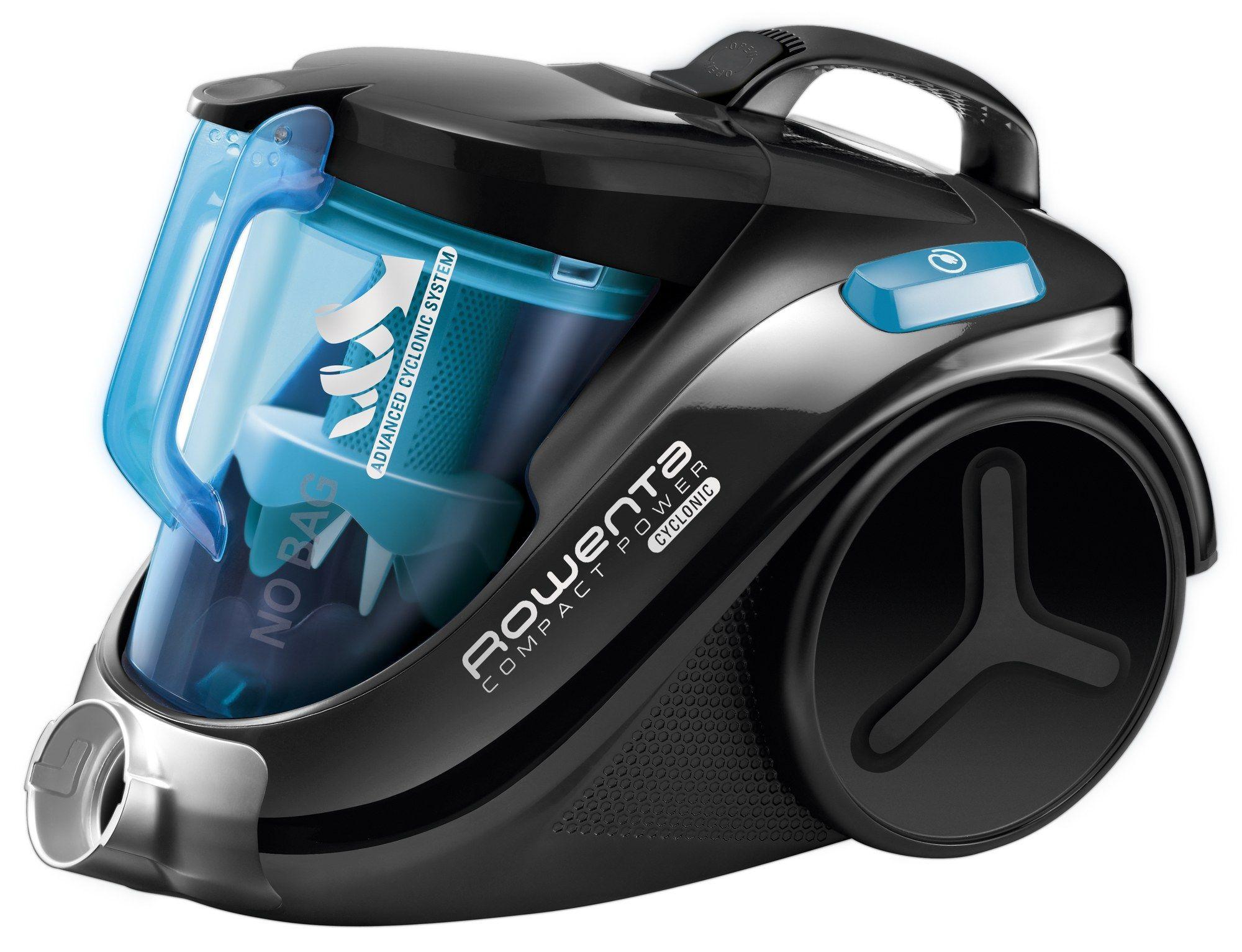 Aspirador Sem Saco ROWENTA Compact Power Cyclonic RO3731EA (Altura 29,03 cm - 20 kPa - 1,5 L - Preto/Azul) — miniatura 2