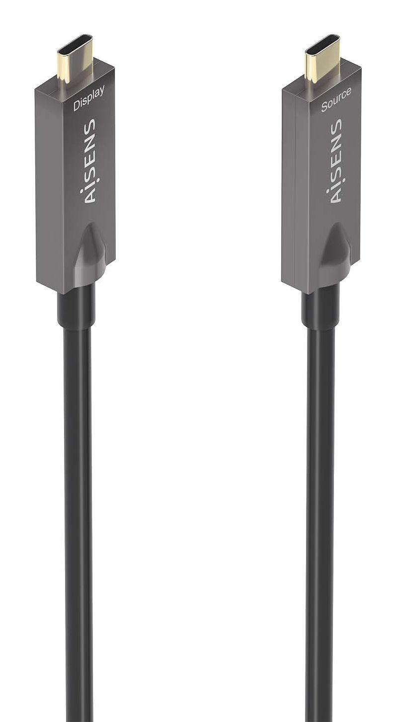 Cabo USB-C AISENS A157-0882 (10 m - USB C - Preto)