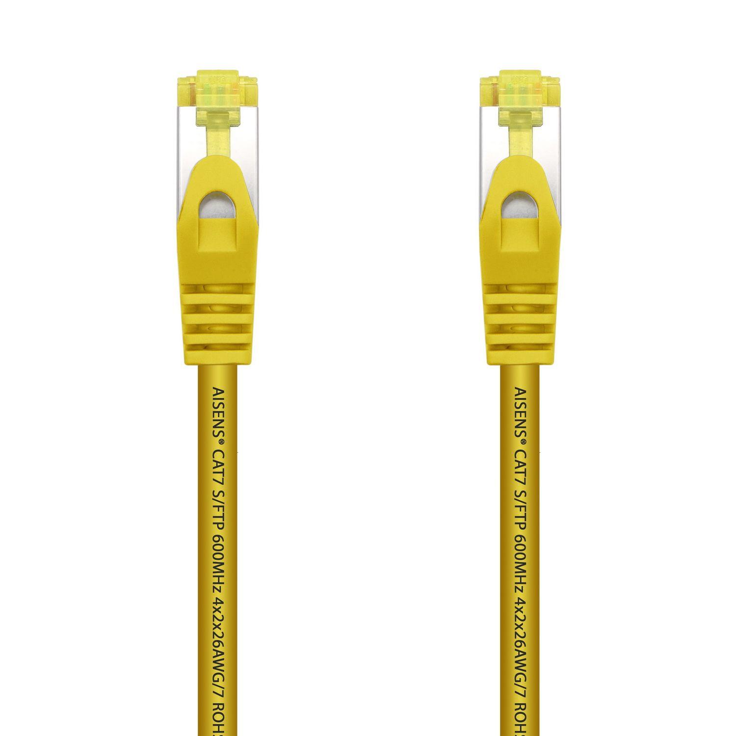 Cabo de Rede AISENS A146-0475 (2 m - Cat7 - RJ-45 - Amarelo)