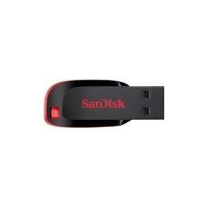 Pen USB SANDISK Cruzer Blade SDCZ50-016G-B35 (USB 2.0 - Sem tampa - Até 28 MB/s - Preto e Vermelho)
