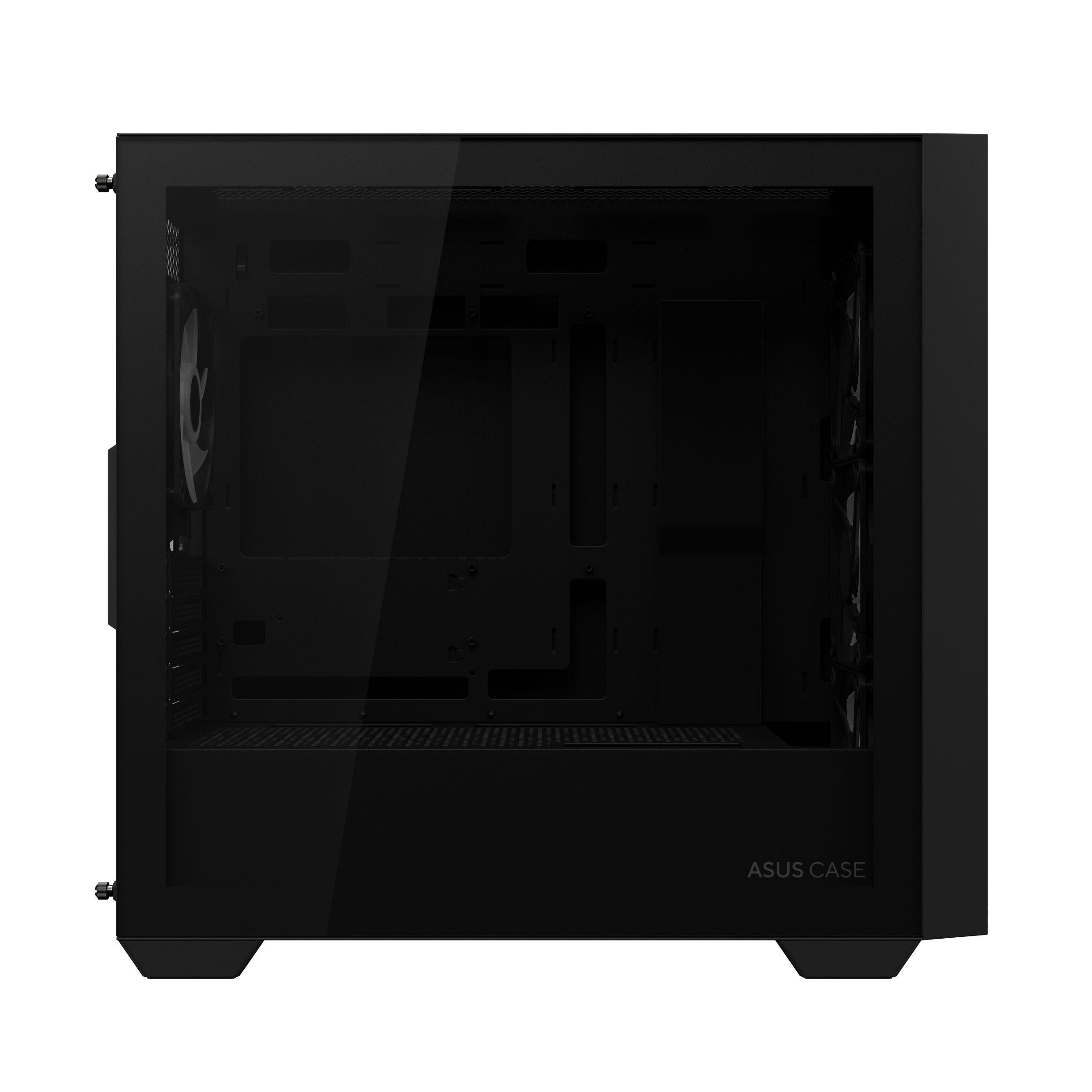 Caixa PC ASUS A21 PLUS (micro ATX, Mini-ITX - Micro Tower - Micro-ATX, Mini-ITX - Preto) — miniatura 3
