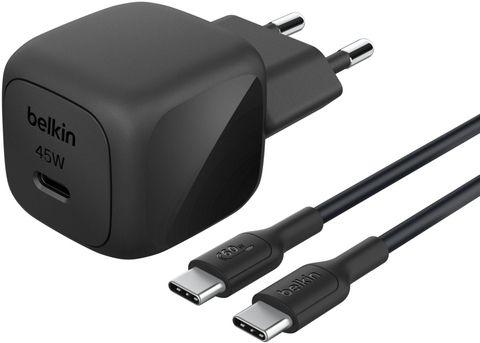 Carregador de Parede USB-C BELKIN WCA013KQ1MBK-B6 (45 W - Preto)