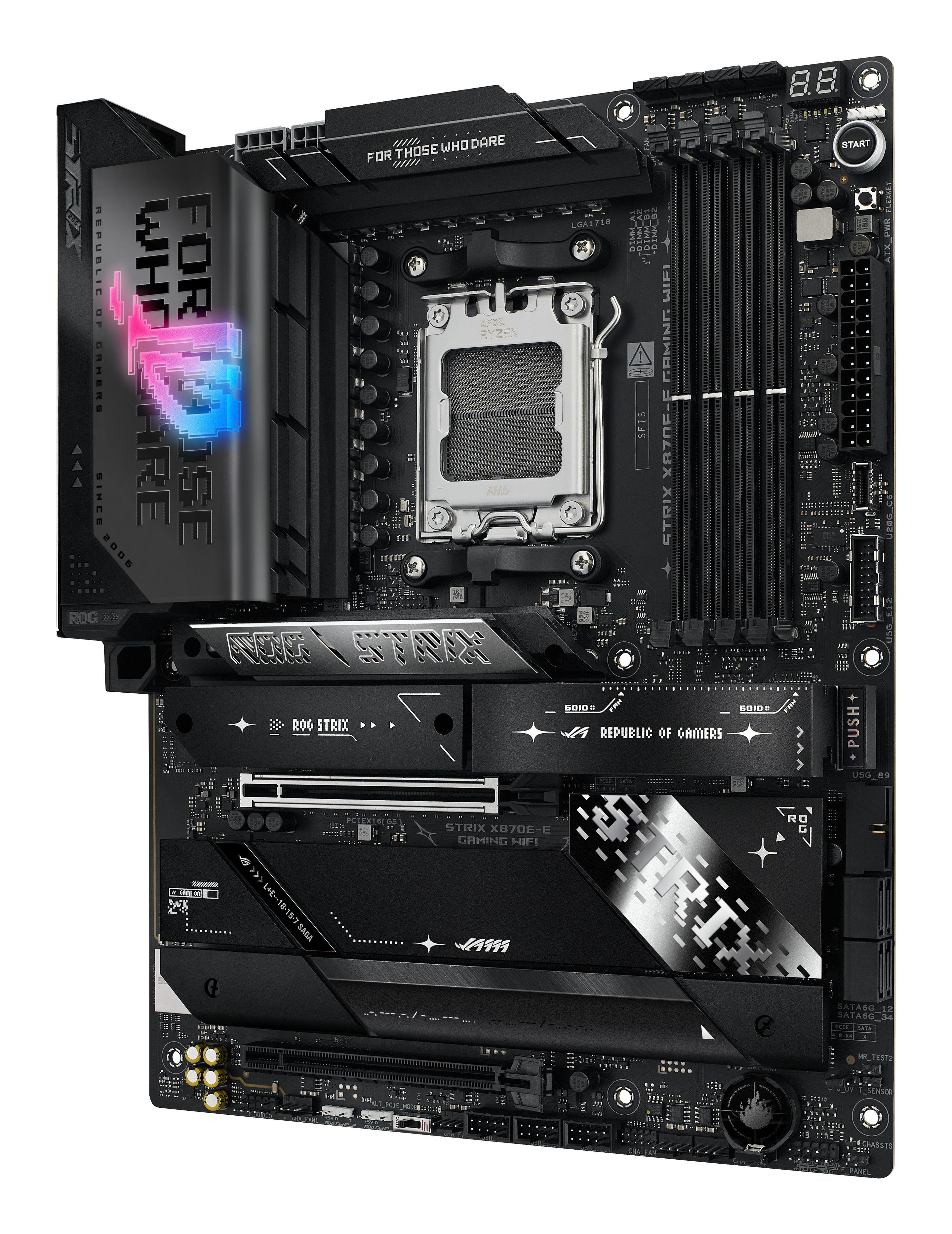 Motherboard ASUS ROG STRIX X870E-E GAMING WIFI (AM5 - ATX - Duplo canal - Preto), miniatura 3