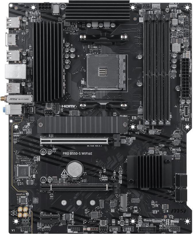 Motherboard MSI PRO B550-S WIFI6E (AM4 - ATX - AMD B550)