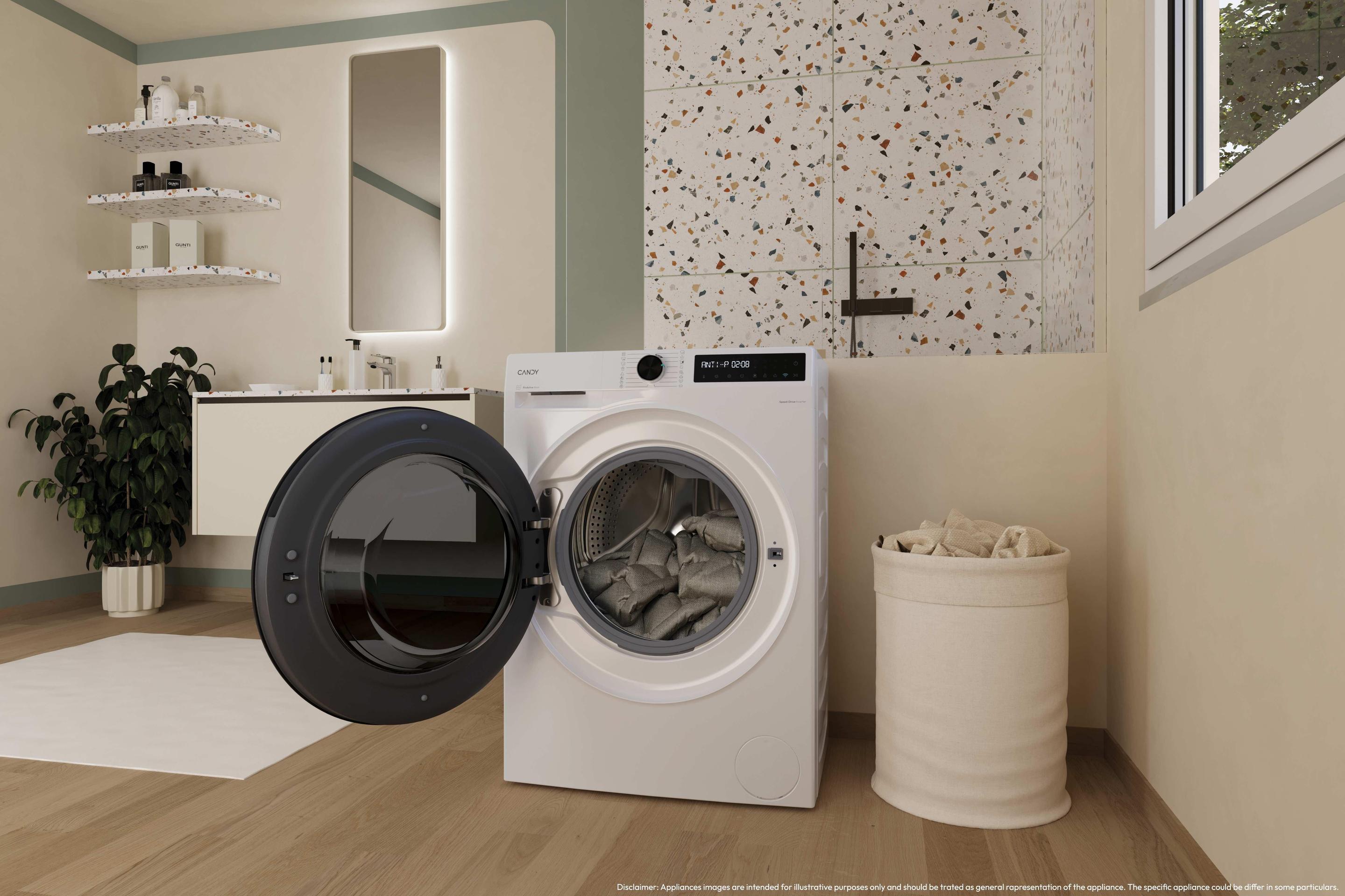 Máquina de Lavar e Secar Roupa Independente CANDY 495BL8S (B - 9 kg - 5 kg - Branco) — miniatura 10