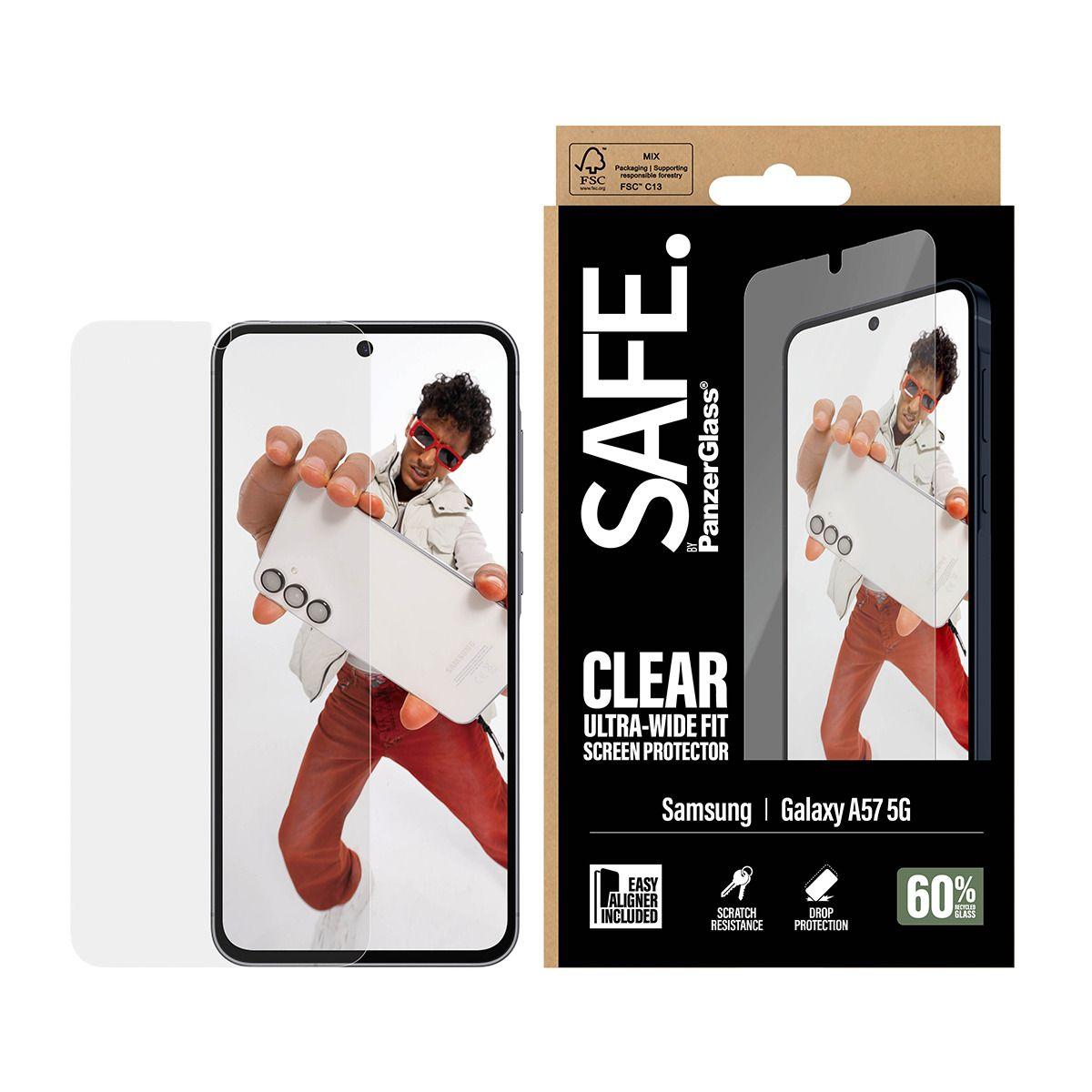 Película de Proteção de Ecrã PANZERGLASS SAFE. by (Samsung - Transparente) — miniatura 2