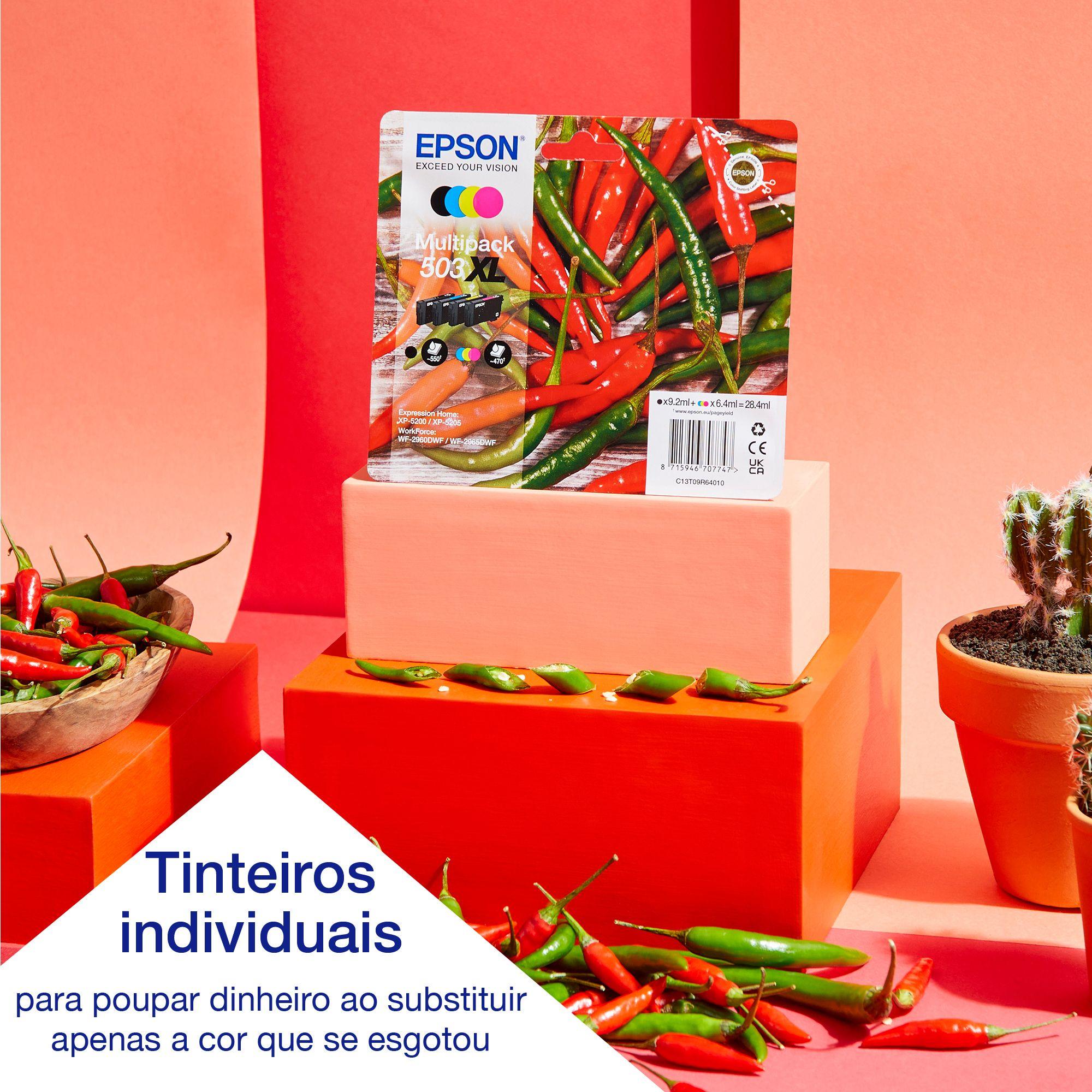 Impressora Multifuncional EPSON Expression Home XP-5200 (A4 - Impressão a cores - 150 folhas - Preto) — miniatura 7