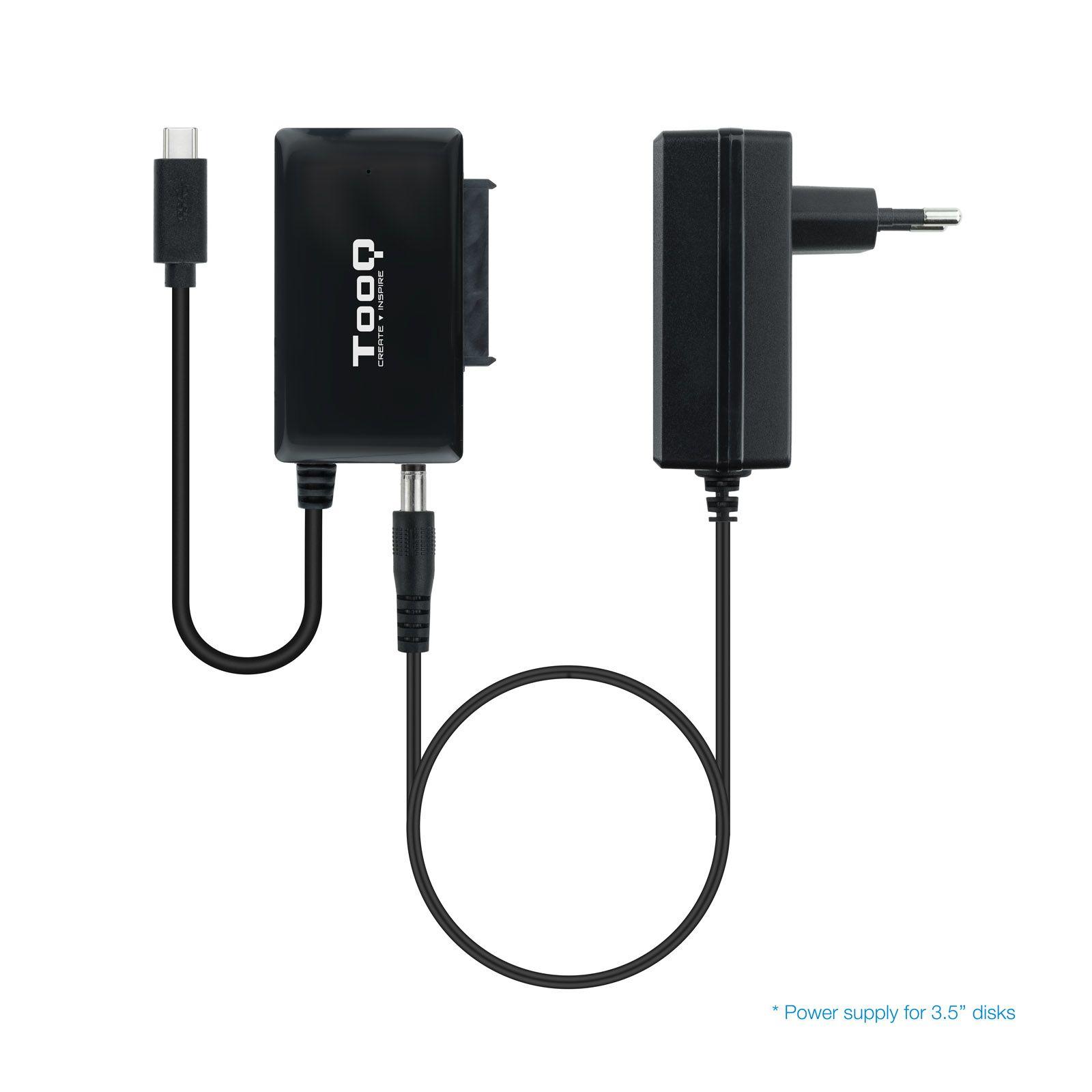 Adaptador USB-C para SATA TOOQ TQHDA-02C (4 TB - 2.5,3.5 " - SATA I, SATA II e SATA III - Preto), miniatura 2