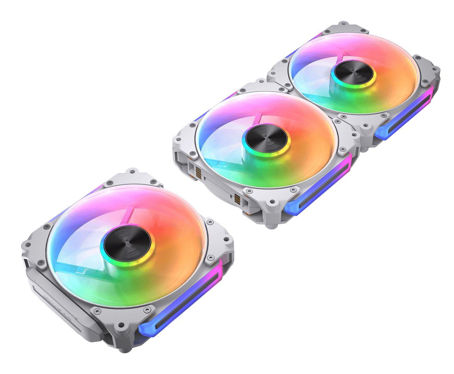 Ventoinha para Caixa de PC COUGAR Apolar 120 ARGB Reverse Blade (ARGB - Branco) — miniatura 2