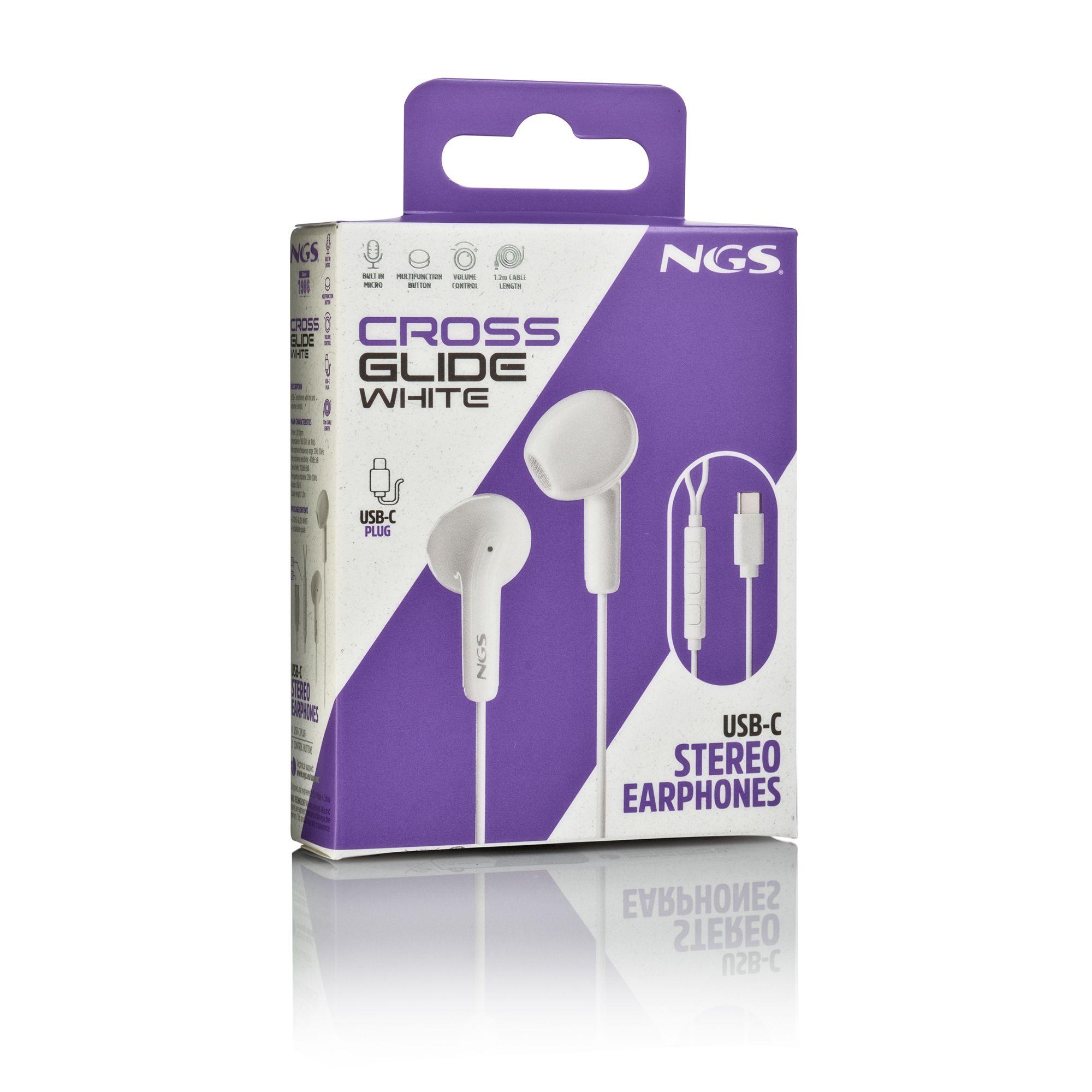 Auscultadores NGS Cross Glide (Binaural - Com fios - Intra-aural - Branco), miniatura 6