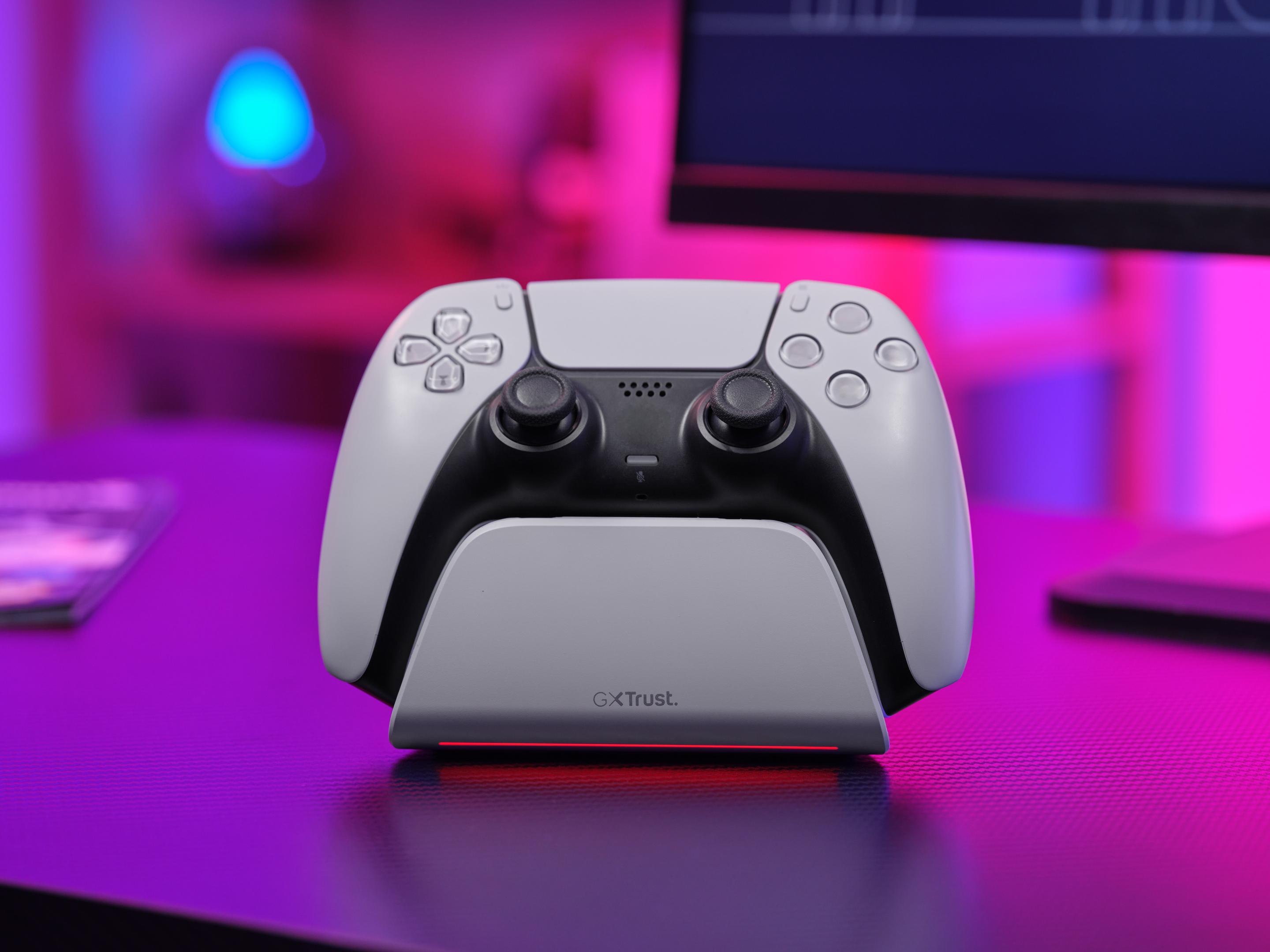 Base de Carregamento Rápido TRUST GAMING GXT 255 (USB Type-A para USB Type-C - PlayStation - Branco) — miniatura 9