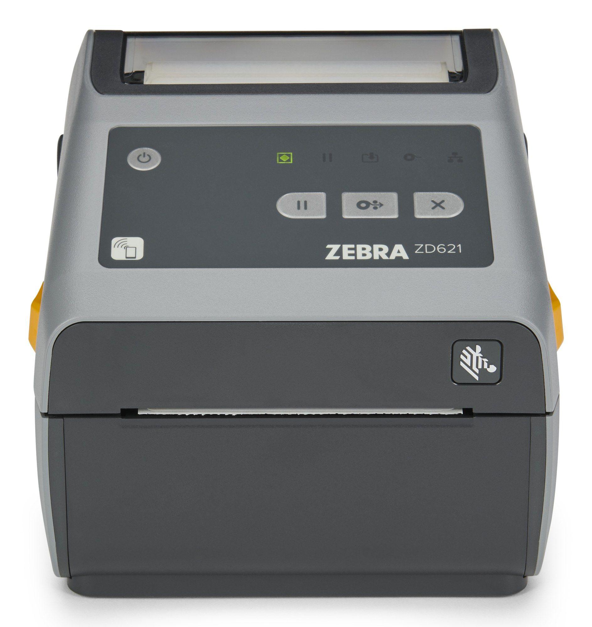 Impressora de Etiquetas Térmica Direta ZEBRA ZD621d (Com fios e sem fios - Cinzento/Antracite)