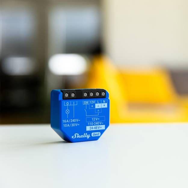 Interruptor Inteligente SHELLY 1 Gen3 (Plástico - Azul) — miniatura 2