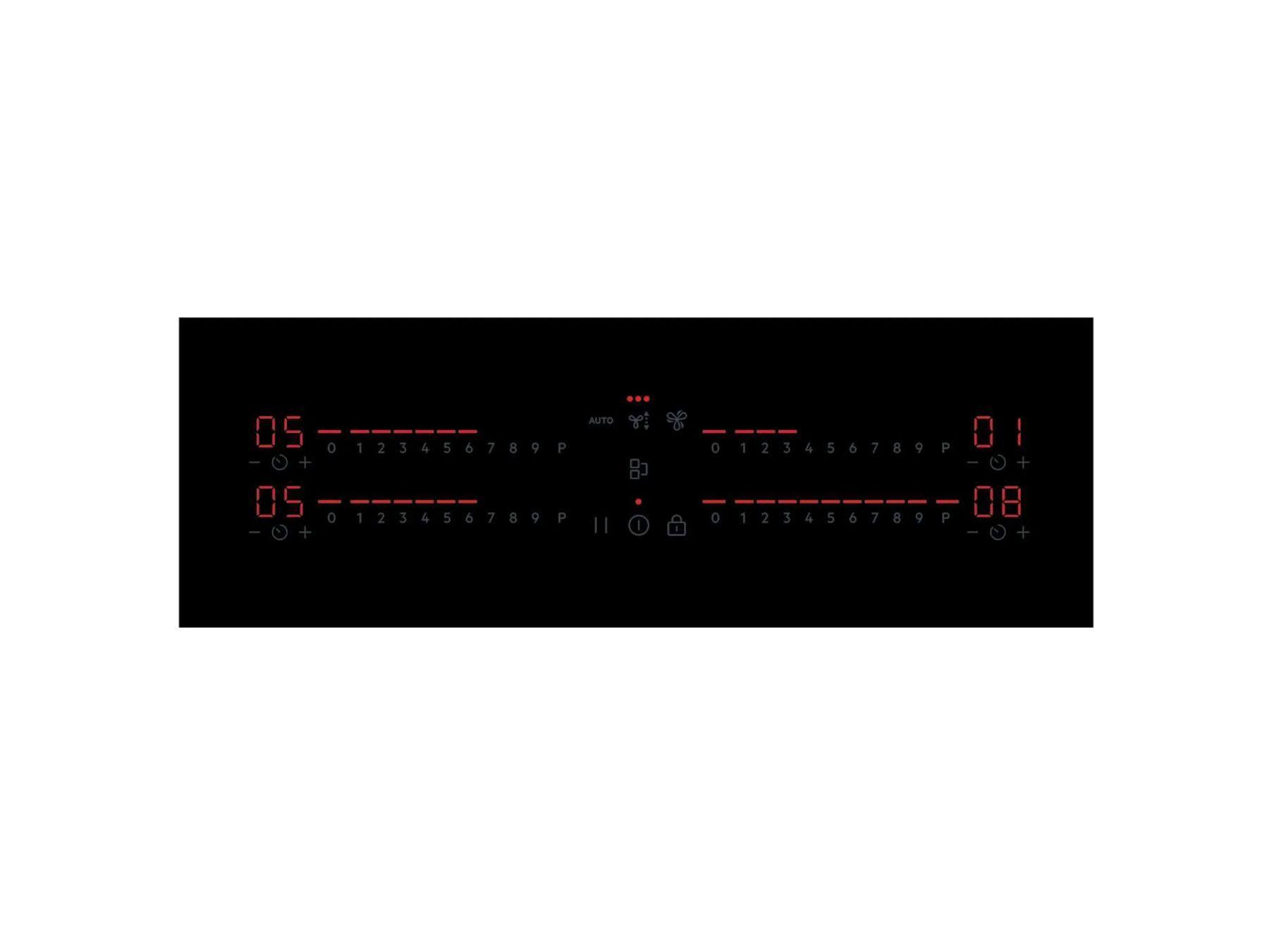 Placa de Indução com Exaustor Integrado de Encastre AEG TCH74B01FB (4 zonas - 7350 W - Placa com zona de indução - Preto), miniatura 2