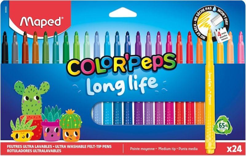 Marcadores MAPED Color Peps Long Life (Cores Sortidas)