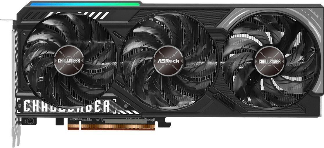 Placa Gráfica ASROCK Radeon RX 9070 Challenger OC (Radeon RX 9070 - 20 Gbit/s - 16 GB - Preto e Cinzento)
