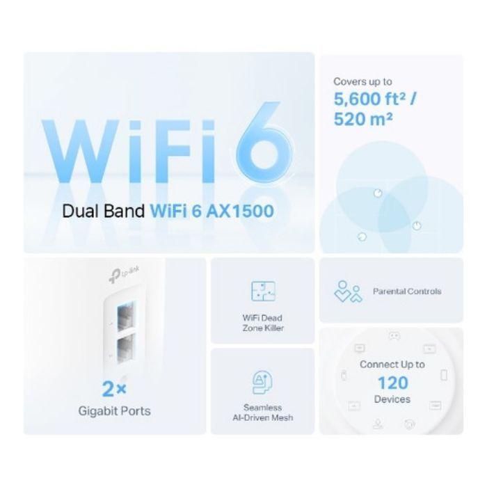 Sistema Mesh TP-LINK Deco X10 AX1500 (Wi-Fi 6 - 1500 Mbit/s - Dual-band - Branco) — miniatura 4
