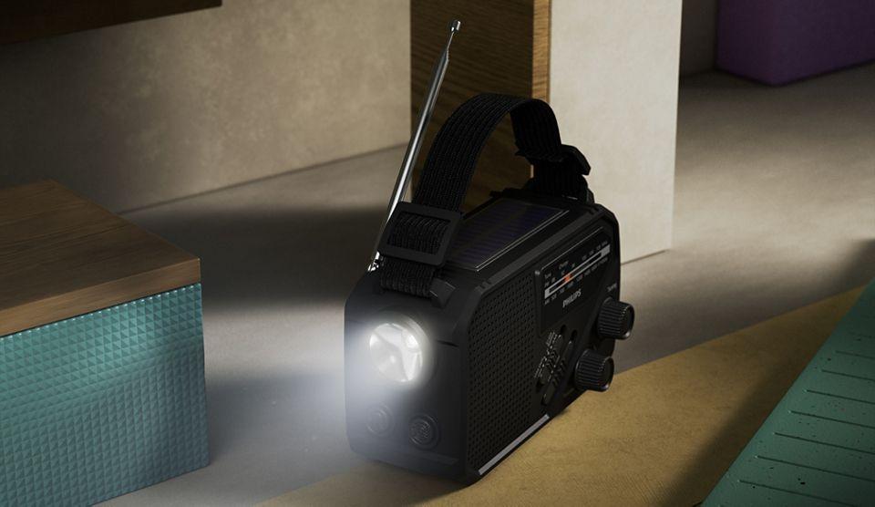 Rádio Lanterna Portátil PHILIPS TAR1609/00 (1 W - USB - Preto) — miniatura 7