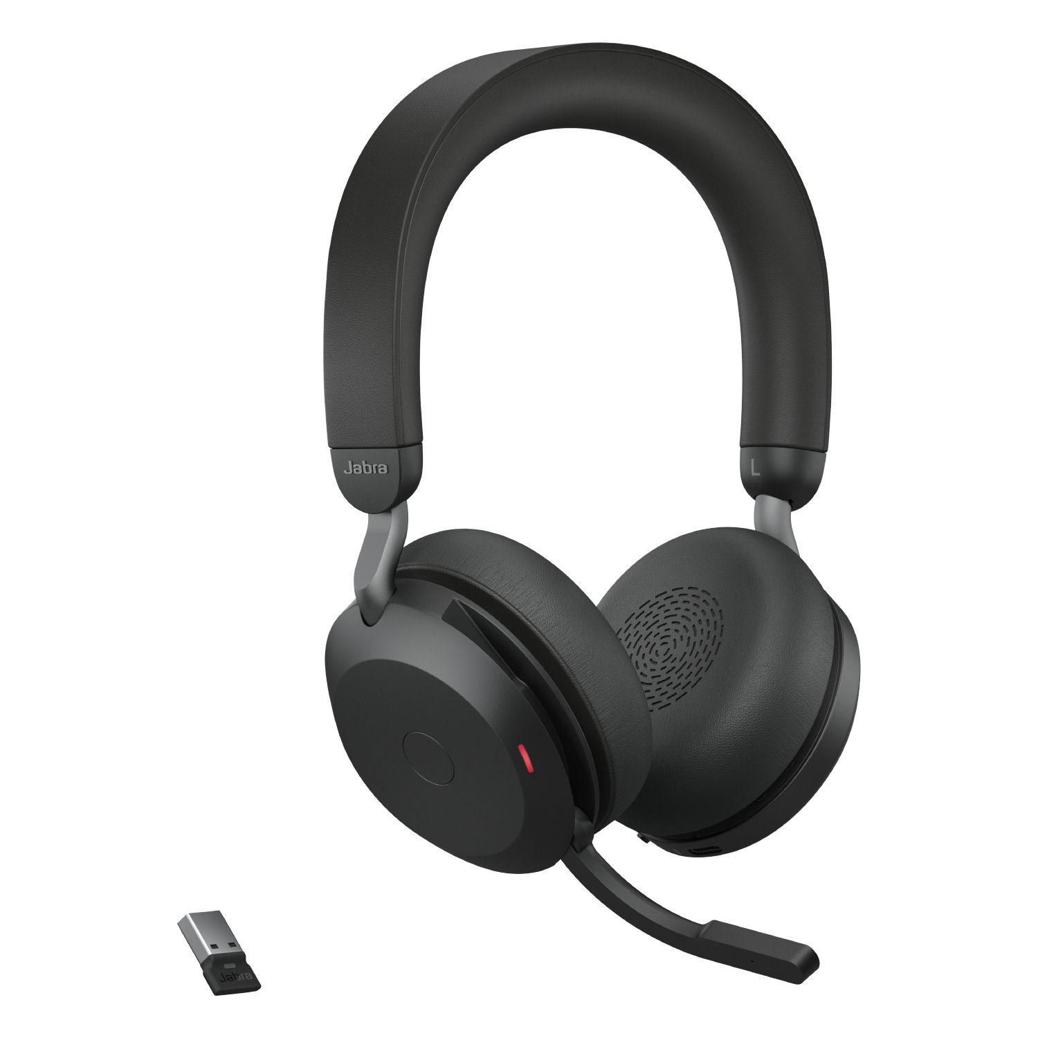 Headset JABRA Evolve2 75 UC Stereo (Binaural - Sem fios - Supra-aural - Preto) — miniatura 3