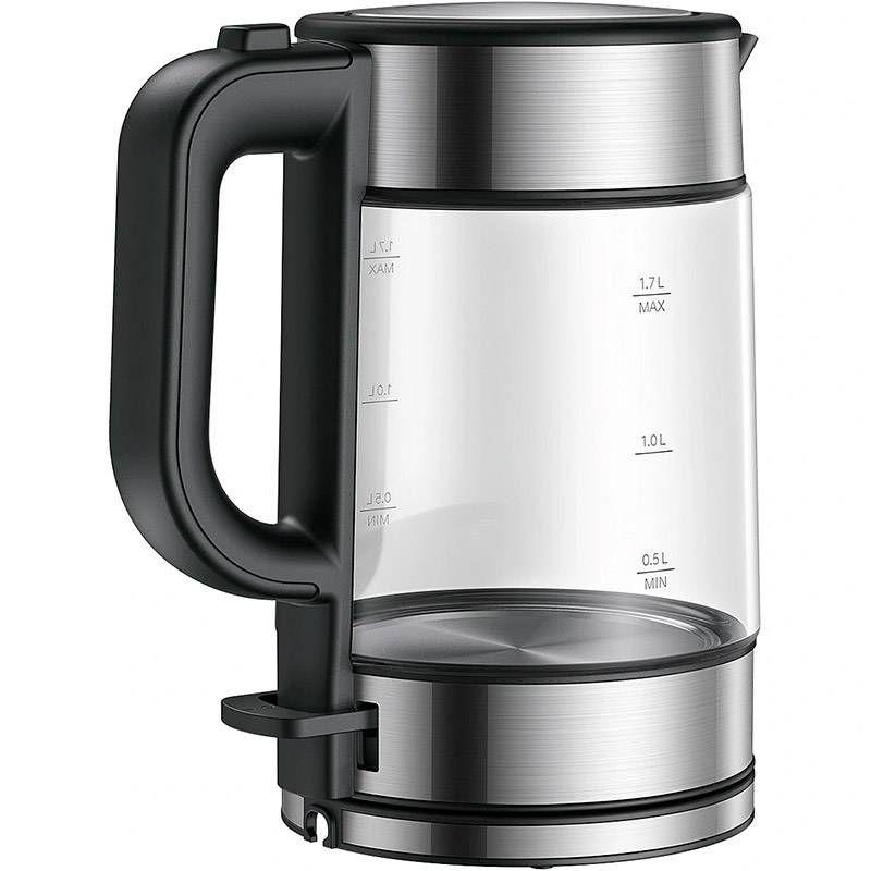 Jarro Elétrico XIAOMI Mi Electric Glass Kettle BHR7423EU (1850-2200 W - 1,7 l - Vidro - Preto e Transparente) — miniatura 3