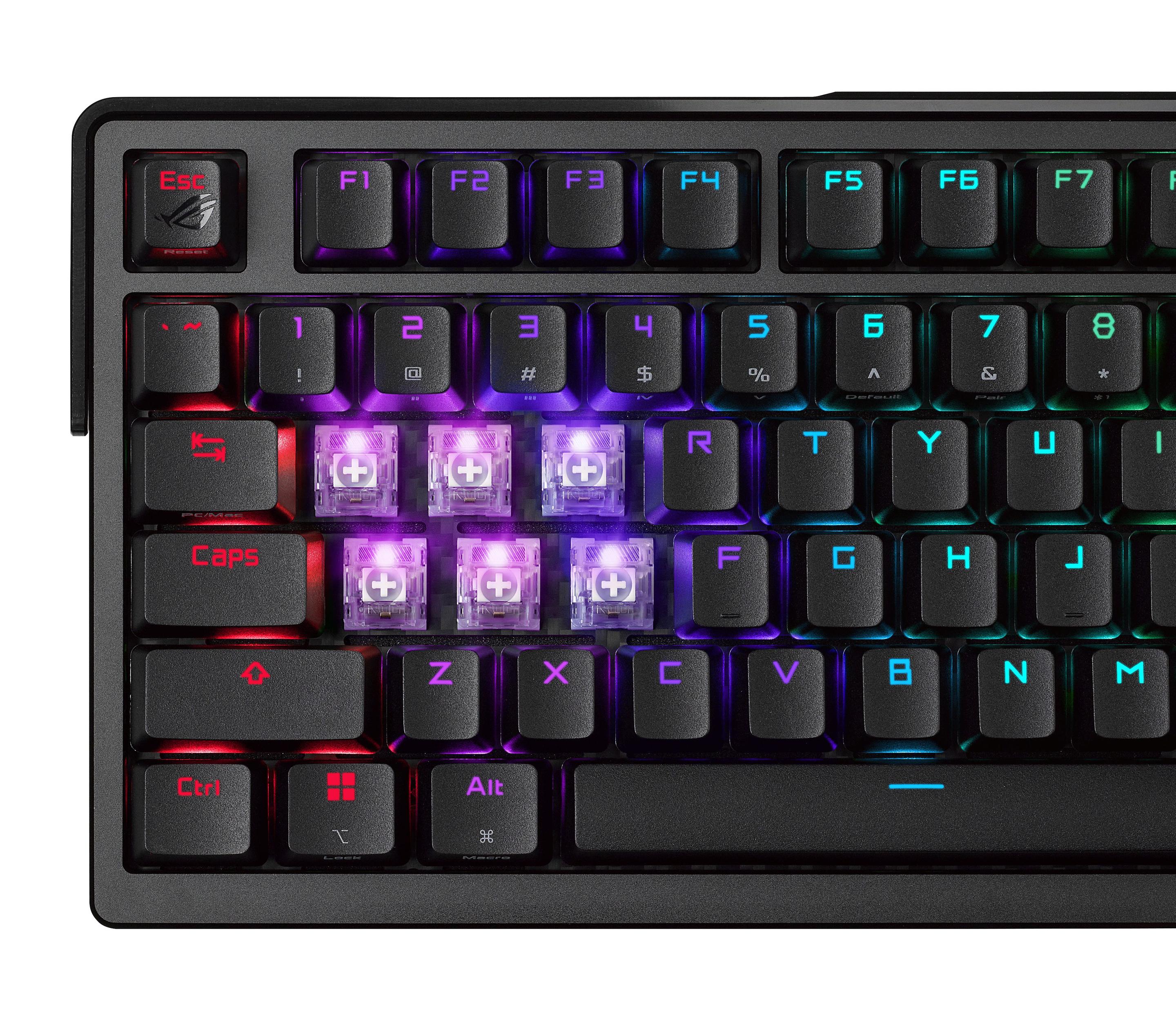 Teclado ASUS ROG Azoth Extreme (QWERTZ - Interruptor de chave mecânico - 75% - Preto) — miniatura 8