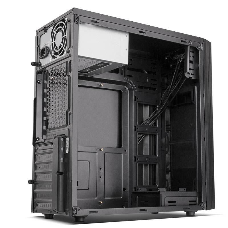Caixa PC NOX Lite 010 (ATX, ITX, Micro ATX - 500 W - Midi Tower - Preto) — miniatura 4