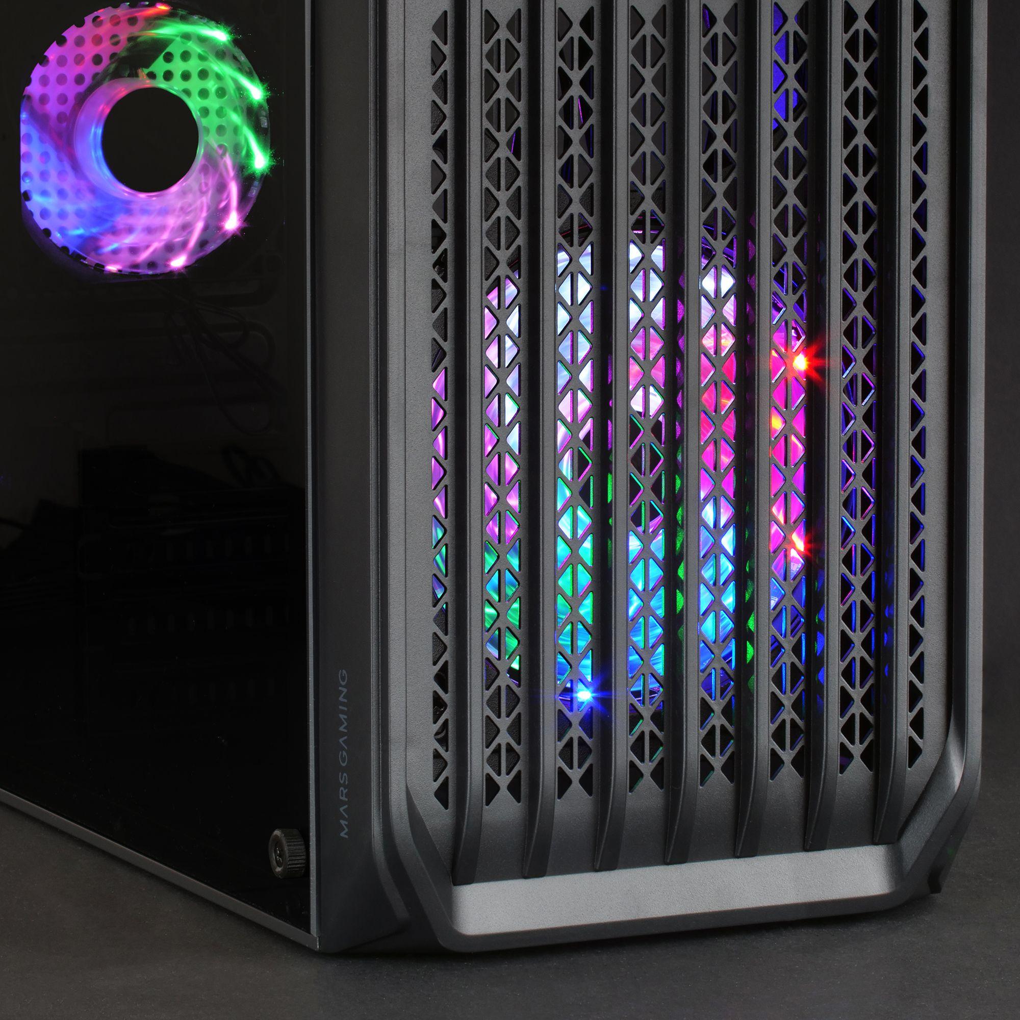 Caixa PC MARS GAMING MC-S2 (micro ATX, Mini-ITX - Mini Tower - micro-ATX, Mini-ATX - Preto) — miniatura 3