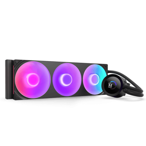 Sistema de Refrigeração Líquida Tudo-em-Um NZXT Kraken Plus 360 RGB V2 (2400 RPM - Multicor - 8 pinos - Preto)