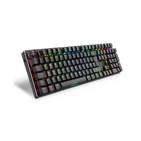 Teclado SHARKOON SKILLER SGK36W (QWERTZ - Huano Red - Tamanho completo - Preto), miniatura 3