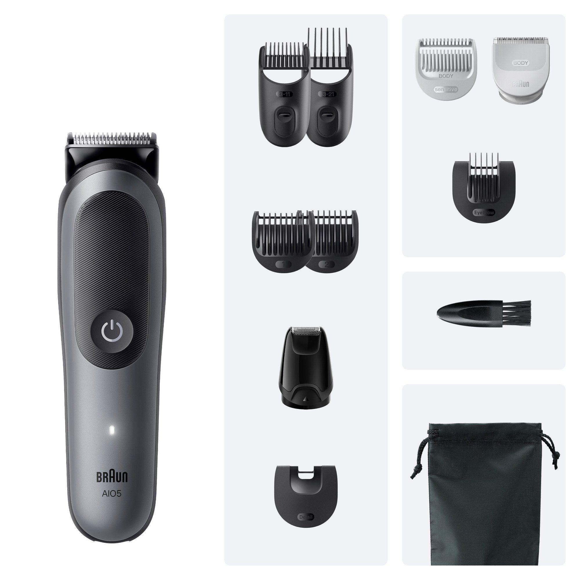 Máquina de Cortar Cabelo BRAUN Series 5 AIO5560 (Cinzento Escuro) — miniatura 2