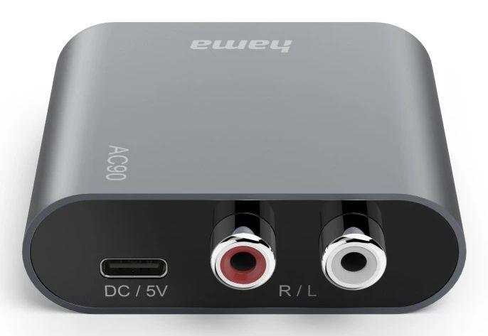 Conversor de Áudio Digital-Analógico HAMA AC90 (USB-C - Cinzento), miniatura 3