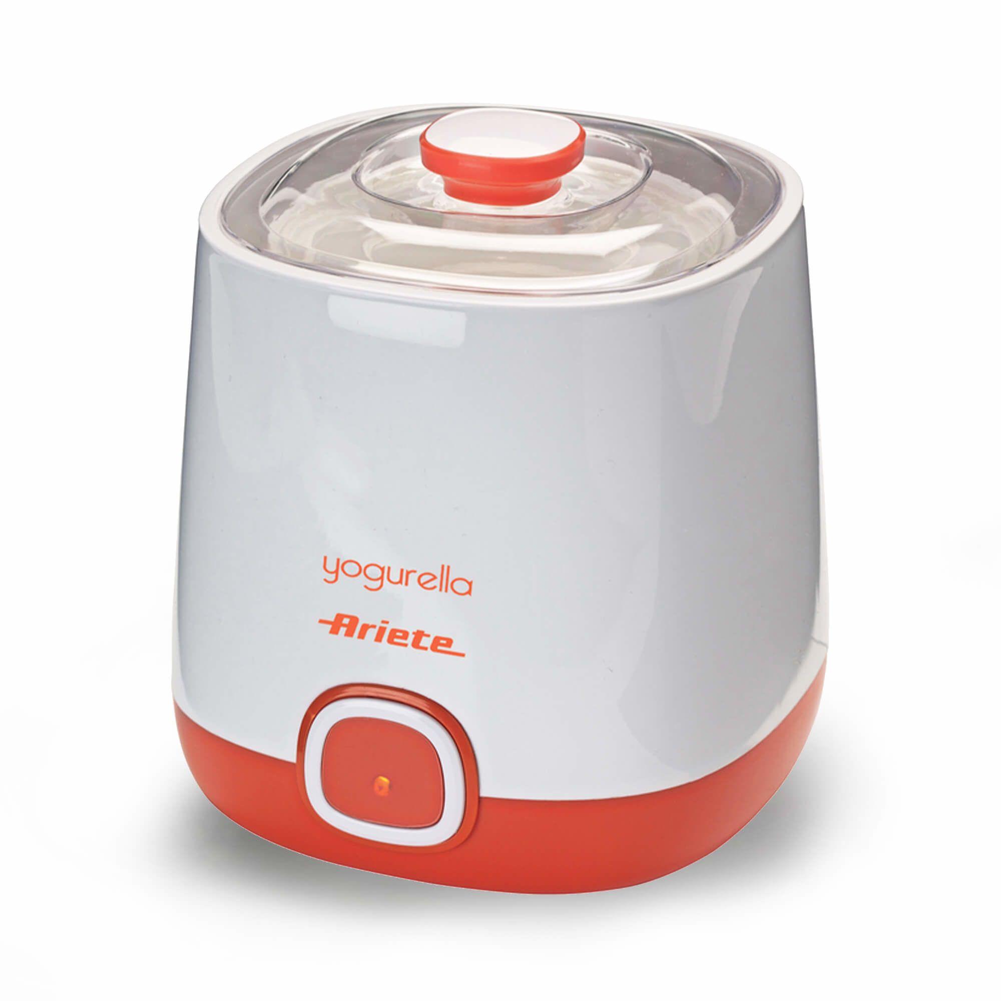 Iogurteira ARIETE 621 (Altura 19 cm - Branco e Laranja)