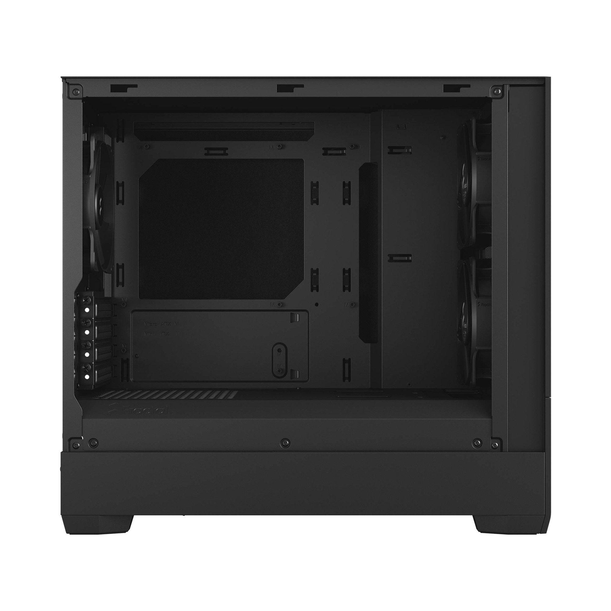 Caixa Micro-ATX FRACTAL DESIGN Pop Mini Silent Black Solid (Micro ATX, Mini-ITX - Mini Tower - Aço, ferro - Preto) — miniatura 6