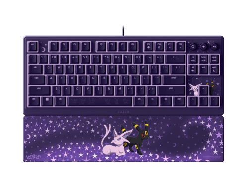 Teclado RAZER Ornata V3 Tenkeyless – Espeon & Umbreon Edition (Tecla com membrana mecânica - 80 - USB - Roxo)