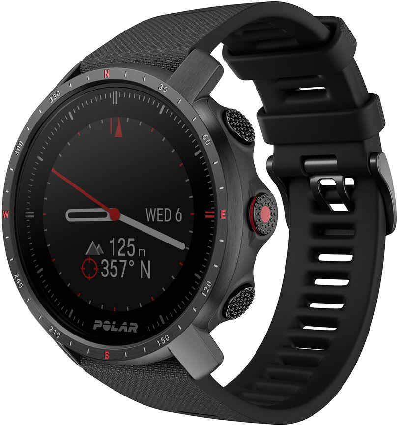Relógio Desportivo POLAR Grit X Pro Titan (Redonda - MIP transfletiva - 1,2" - Preto)