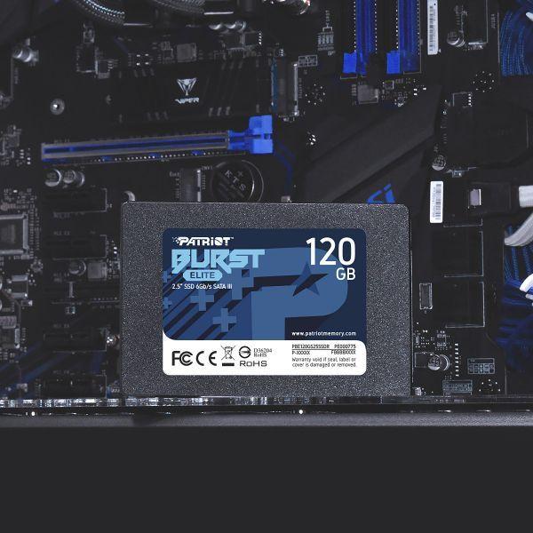 SSD PATRIOT Burst Elite PBE120GS25SSDR (120 GB - 2,5" - SATA - Preto) — miniatura 4