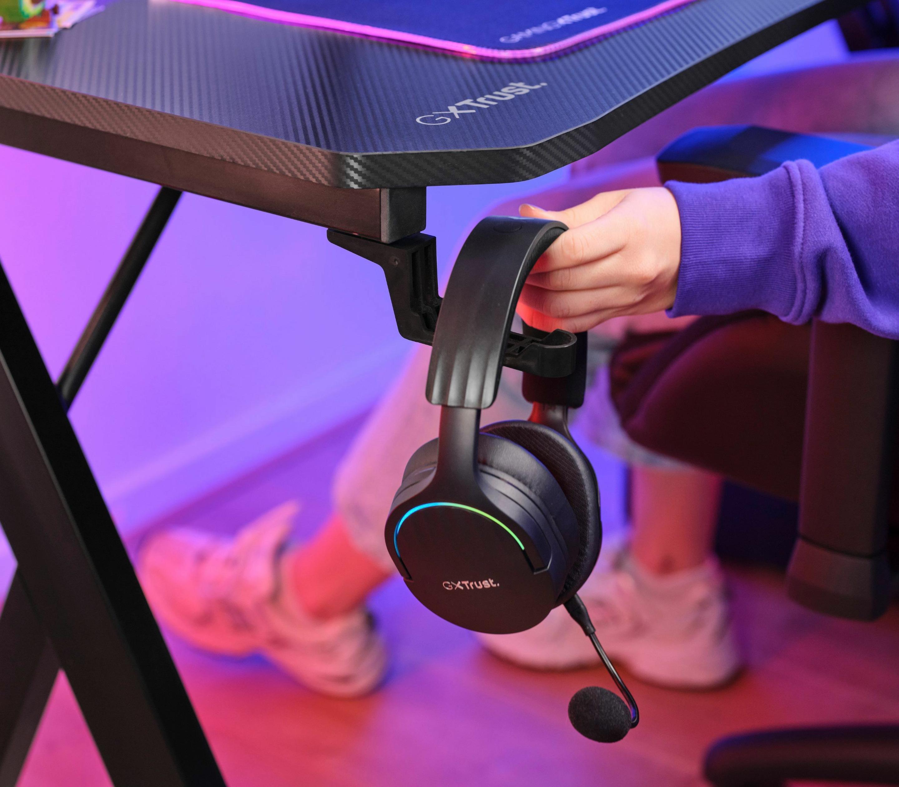 Secretária Gaming TRUST GXT 700 Omnius (Preto) — miniatura 9
