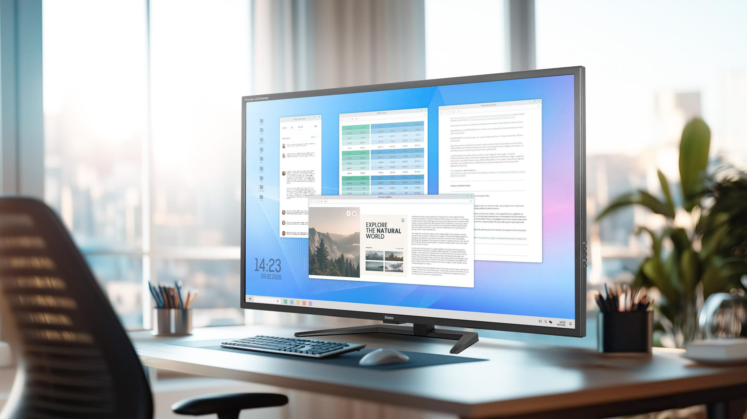 Monitor IIYAMA ProLite X4373UHSU-B2 (42,5" - VA - 60 Hz - Preto), miniatura 14