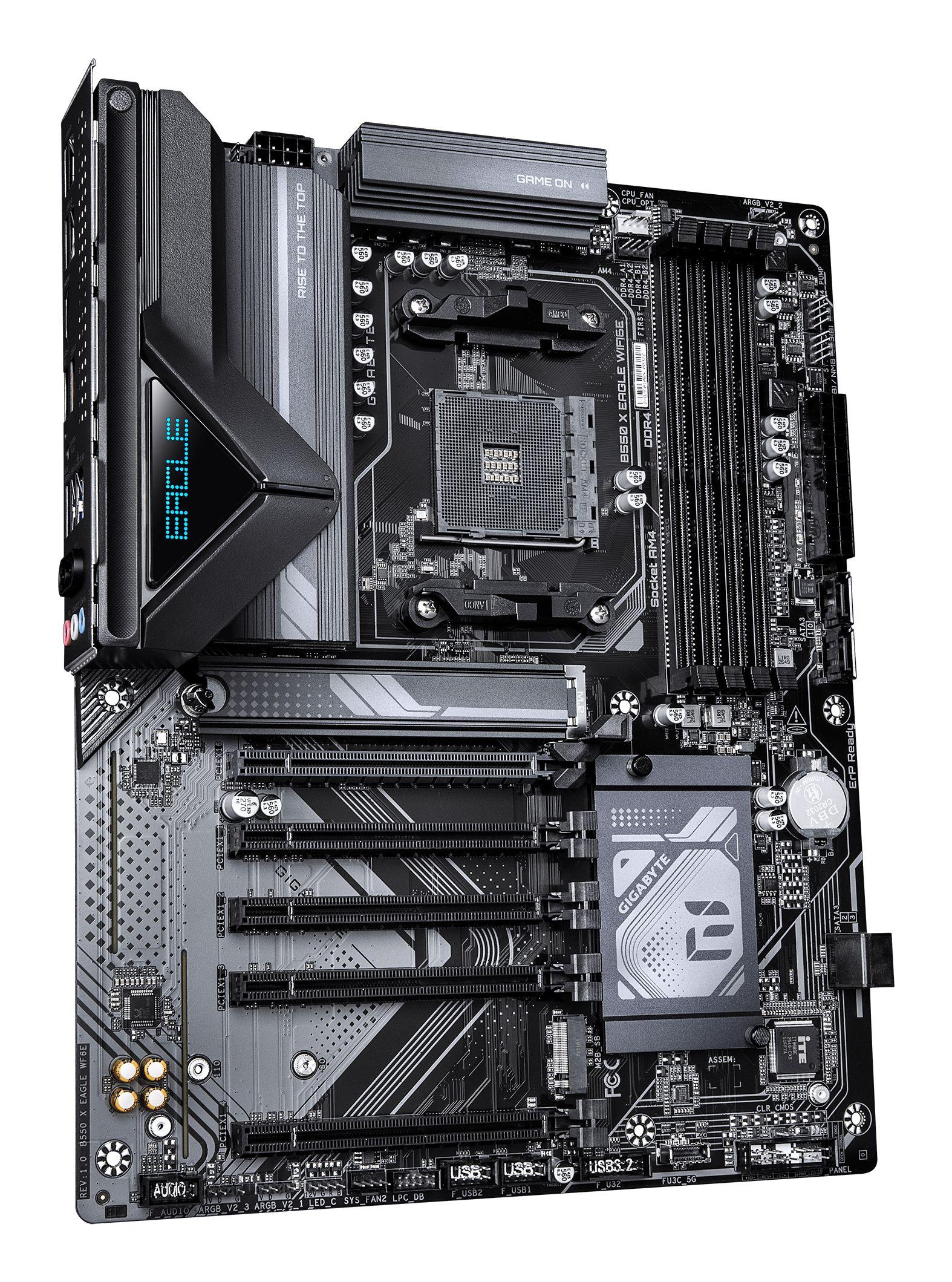 Motherboard GIGABYTE B550 X EAGLE WIFI6E (AM4 - ATX - Duplo canal - Castanho Escuro) — miniatura 3