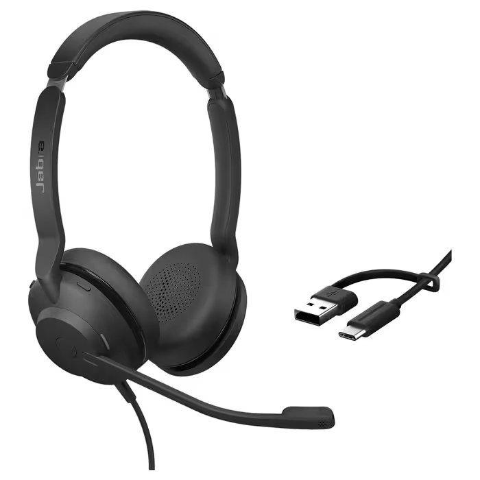 Headset JABRA Evolve2 30 SE MS (Binaural - Com fios - Supra-aural - Preto) — miniatura 2