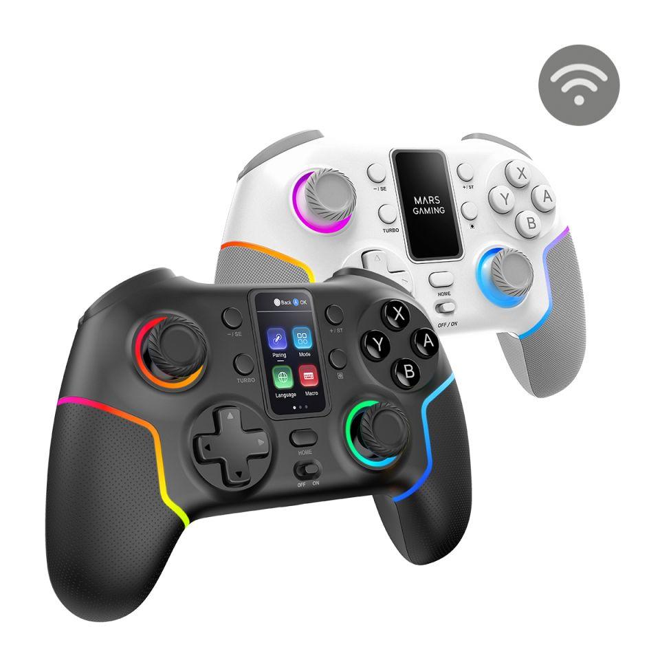 Comando Sem Fios MARS GAMING MGP-V3 (Nintendo Switch - USB Type-A para USB Type-C - Com fios e sem fios - Preto) — miniatura 3