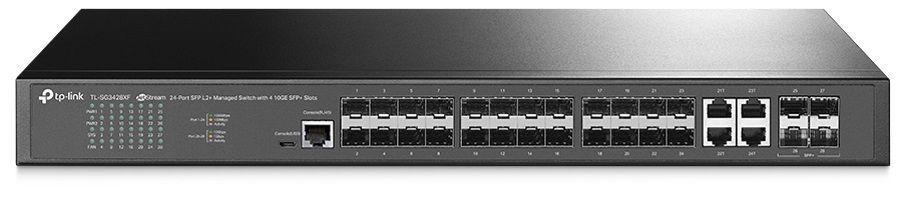 Switch Gerido TP-LINK JetStream TL-SG3428XF (28 Portas - 10, 100, 1000, 10000 Mbit/s - 12 MB - Preto), miniatura 4